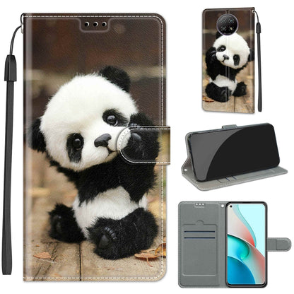 Voltage Coloured Drawing Magnetic Clasp Horizontal Flip PU Leather Case with Holder & Card Slots, For Xiaomi Redmi Note 9 5G/ 9T