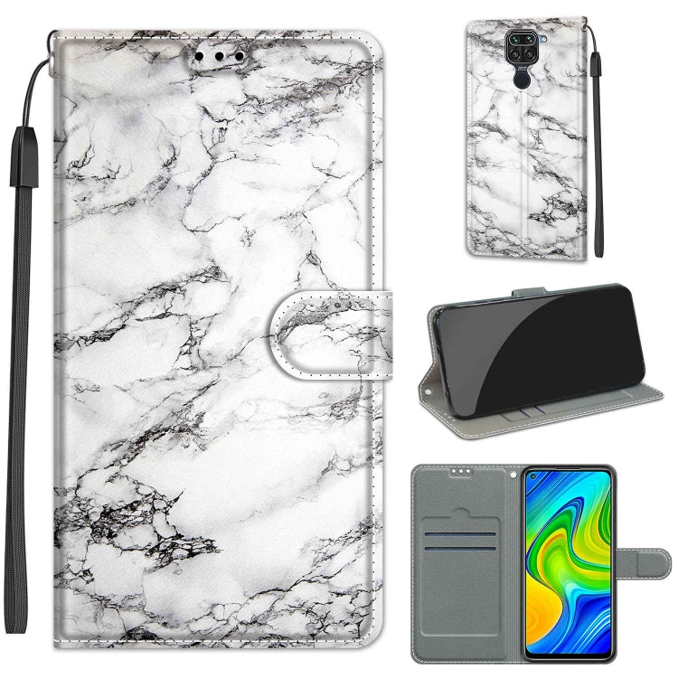 Voltage Coloured Drawing Magnetic Clasp Horizontal Flip PU Leather Case with Holder & Card Slots, For Xiaomi Redmi Note 9/Redmi 10X 4G