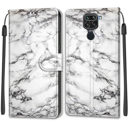 Voltage Coloured Drawing Magnetic Clasp Horizontal Flip PU Leather Case with Holder & Card Slots, For Xiaomi Redmi Note 9/Redmi 10X 4G