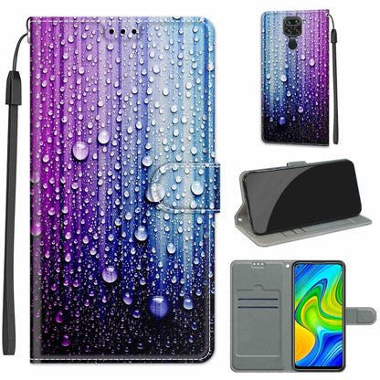 Voltage Coloured Drawing Magnetic Clasp Horizontal Flip PU Leather Case with Holder & Card Slots, For Xiaomi Redmi Note 9/Redmi 10X 4G