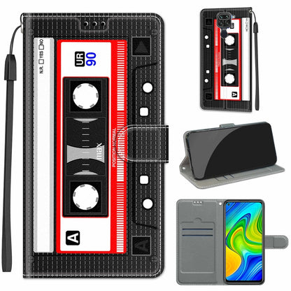 Voltage Coloured Drawing Magnetic Clasp Horizontal Flip PU Leather Case with Holder & Card Slots, For Xiaomi Redmi Note 9/Redmi 10X 4G