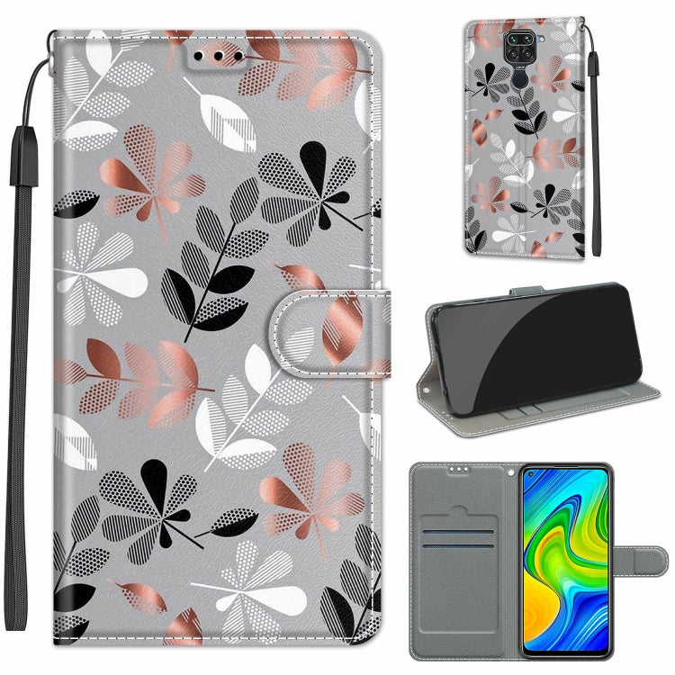 Voltage Coloured Drawing Magnetic Clasp Horizontal Flip PU Leather Case with Holder & Card Slots, For Xiaomi Redmi Note 9/Redmi 10X 4G