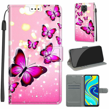 Voltage Coloured Drawing Magnetic Clasp Horizontal Flip PU Leather Case with Holder & Card Slots, For Xiaomi Redmi Note 9S/9 Pro