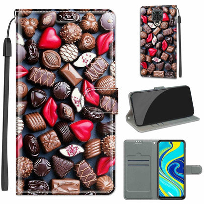 Voltage Coloured Drawing Magnetic Clasp Horizontal Flip PU Leather Case with Holder & Card Slots, For Xiaomi Redmi Note 9S/9 Pro