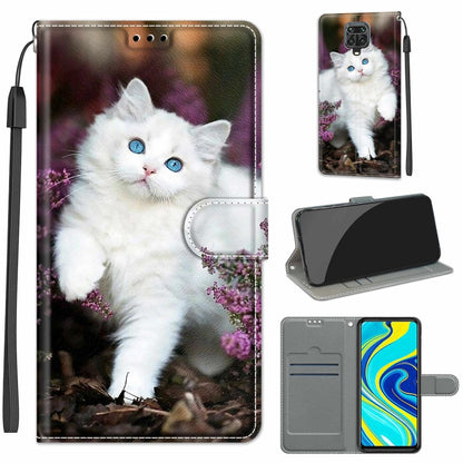 Voltage Coloured Drawing Magnetic Clasp Horizontal Flip PU Leather Case with Holder & Card Slots, For Xiaomi Redmi Note 9S/9 Pro