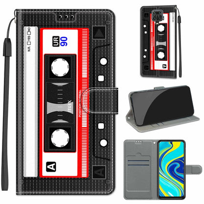 Voltage Coloured Drawing Magnetic Clasp Horizontal Flip PU Leather Case with Holder & Card Slots, For Xiaomi Redmi Note 9S/9 Pro