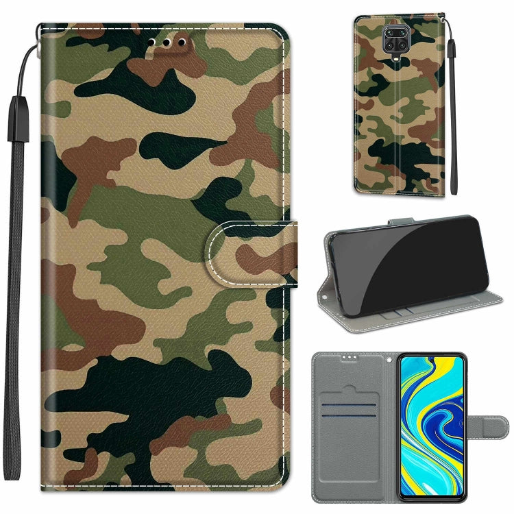 Voltage Coloured Drawing Magnetic Clasp Horizontal Flip PU Leather Case with Holder & Card Slots, For Xiaomi Redmi Note 9S/9 Pro