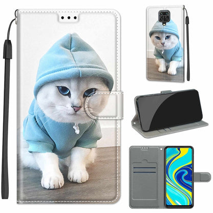 Voltage Coloured Drawing Magnetic Clasp Horizontal Flip PU Leather Case with Holder & Card Slots, For Xiaomi Redmi Note 9S/9 Pro
