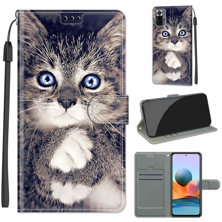 Voltage Coloured Drawing Magnetic Clasp Horizontal Flip PU Leather Case with Holder & Card Slots, For Xiaomi Redmi Note 10 Pro Max/10 Pro