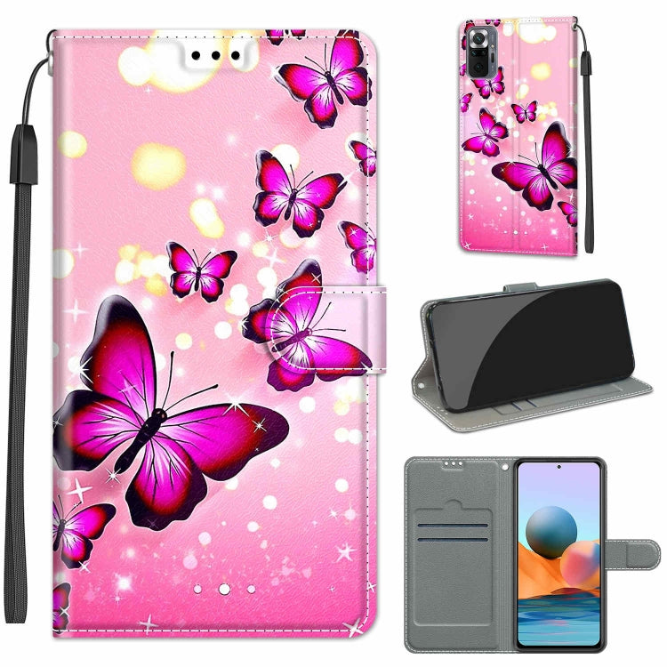 Voltage Coloured Drawing Magnetic Clasp Horizontal Flip PU Leather Case with Holder & Card Slots, For Xiaomi Redmi Note 10 Pro Max/10 Pro