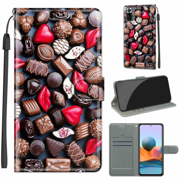 Voltage Coloured Drawing Magnetic Clasp Horizontal Flip PU Leather Case with Holder & Card Slots, For Xiaomi Redmi Note 10 Pro Max/10 Pro