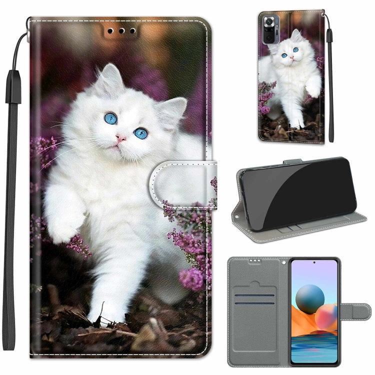 Voltage Coloured Drawing Magnetic Clasp Horizontal Flip PU Leather Case with Holder & Card Slots, For Xiaomi Redmi Note 10 Pro Max/10 Pro