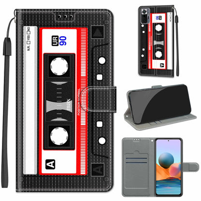Voltage Coloured Drawing Magnetic Clasp Horizontal Flip PU Leather Case with Holder & Card Slots, For Xiaomi Redmi Note 10 Pro Max/10 Pro