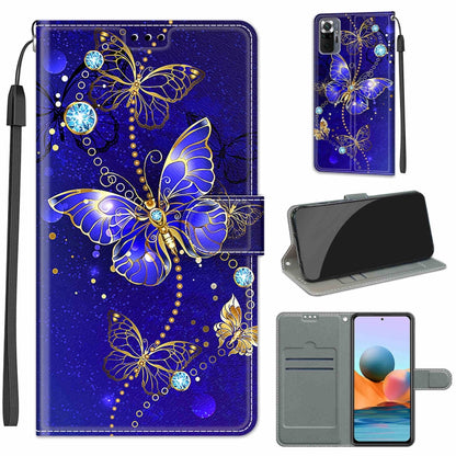 Voltage Coloured Drawing Magnetic Clasp Horizontal Flip PU Leather Case with Holder & Card Slots, For Xiaomi Redmi Note 10 Pro Max/10 Pro