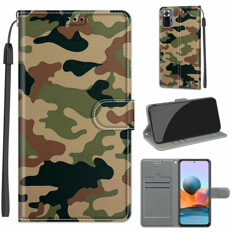 Voltage Coloured Drawing Magnetic Clasp Horizontal Flip PU Leather Case with Holder & Card Slots, For Xiaomi Redmi Note 10 Pro Max/10 Pro