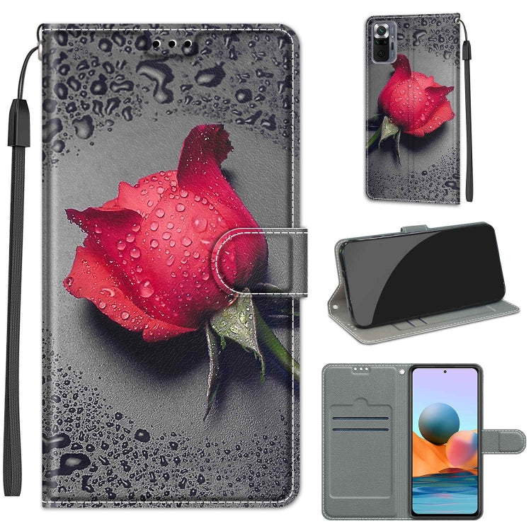 Voltage Coloured Drawing Magnetic Clasp Horizontal Flip PU Leather Case with Holder & Card Slots, For Xiaomi Redmi Note 10 Pro Max/10 Pro