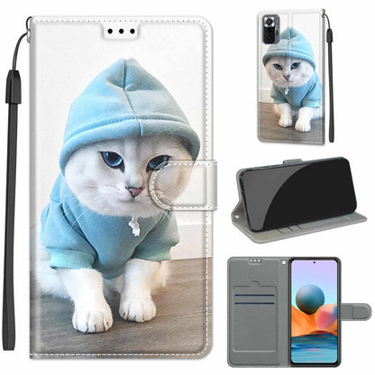 Voltage Coloured Drawing Magnetic Clasp Horizontal Flip PU Leather Case with Holder & Card Slots, For Xiaomi Redmi Note 10 Pro Max/10 Pro