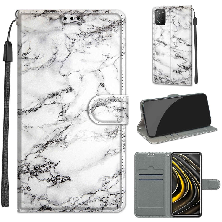 Voltage Coloured Drawing Magnetic Clasp Horizontal Flip PU Leather Case with Holder & Card Slots, For Xiaomi Poco M3