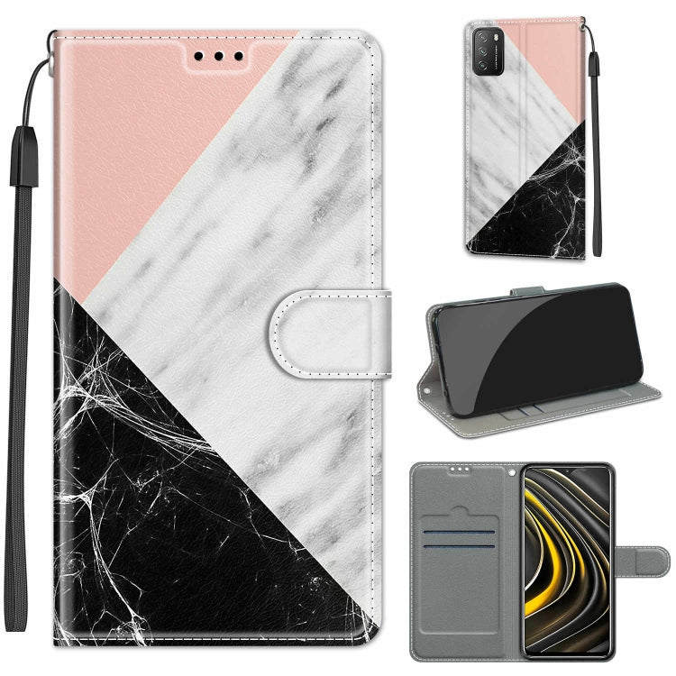 Voltage Coloured Drawing Magnetic Clasp Horizontal Flip PU Leather Case with Holder & Card Slots, For Xiaomi Poco M3