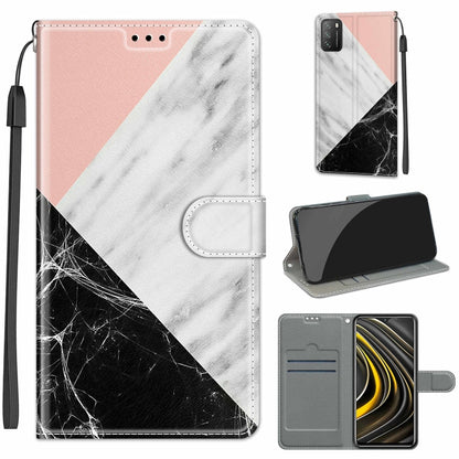 Voltage Coloured Drawing Magnetic Clasp Horizontal Flip PU Leather Case with Holder & Card Slots, For Xiaomi Poco M3
