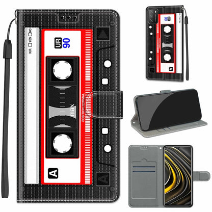 Voltage Coloured Drawing Magnetic Clasp Horizontal Flip PU Leather Case with Holder & Card Slots, For Xiaomi Poco M3