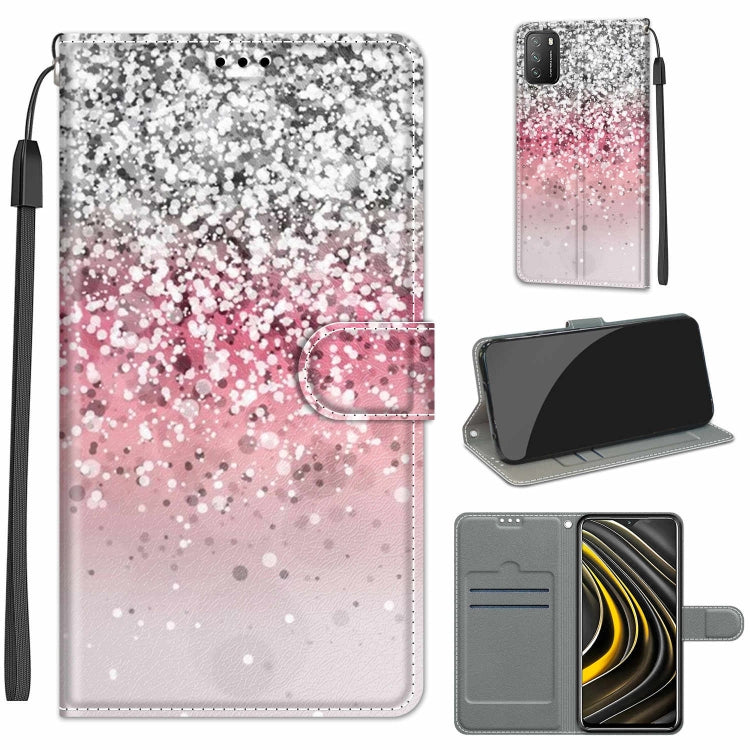 Voltage Coloured Drawing Magnetic Clasp Horizontal Flip PU Leather Case with Holder & Card Slots, For Xiaomi Poco M3