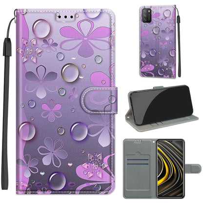 Voltage Coloured Drawing Magnetic Clasp Horizontal Flip PU Leather Case with Holder & Card Slots, For Xiaomi Poco M3