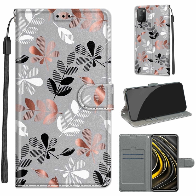 Voltage Coloured Drawing Magnetic Clasp Horizontal Flip PU Leather Case with Holder & Card Slots, For Xiaomi Poco M3