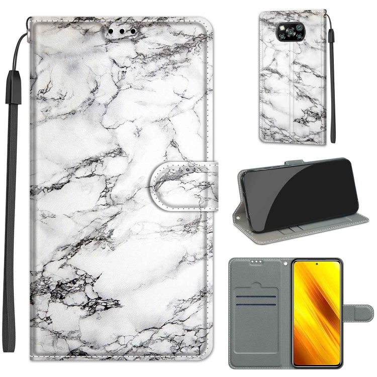 Voltage Coloured Drawing Magnetic Clasp Horizontal Flip PU Leather Case with Holder & Card Slots, For Xiaomi Poco X3 NFC