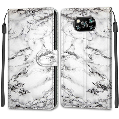 Voltage Coloured Drawing Magnetic Clasp Horizontal Flip PU Leather Case with Holder & Card Slots, For Xiaomi Poco X3 NFC