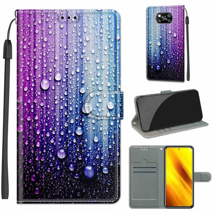 Voltage Coloured Drawing Magnetic Clasp Horizontal Flip PU Leather Case with Holder & Card Slots, For Xiaomi Poco X3 NFC
