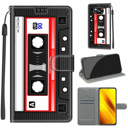 Voltage Coloured Drawing Magnetic Clasp Horizontal Flip PU Leather Case with Holder & Card Slots, For Xiaomi Poco X3 NFC