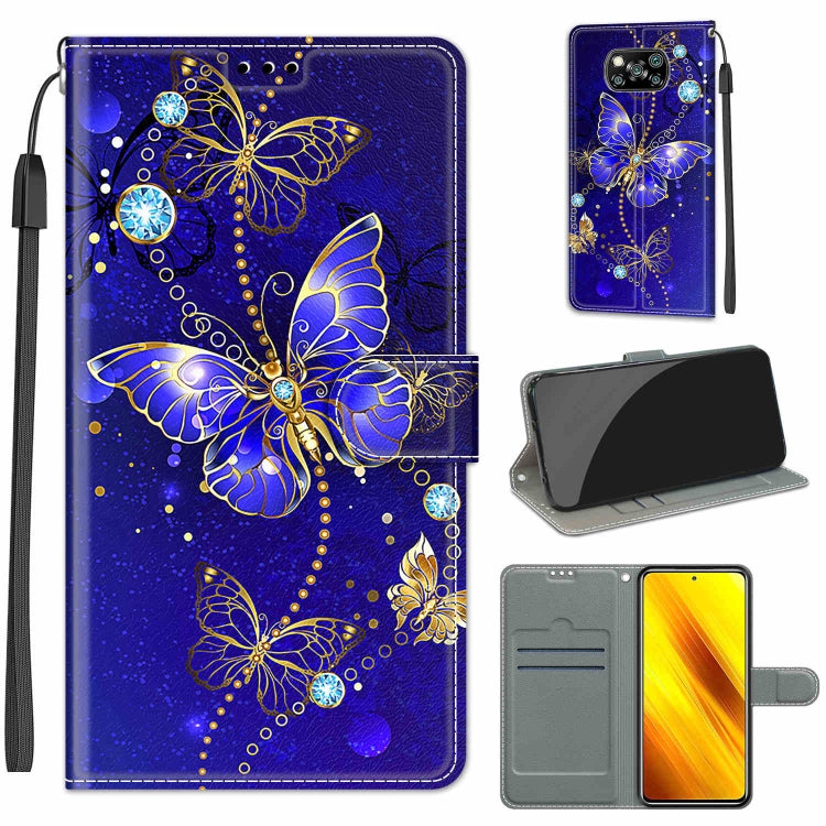 Voltage Coloured Drawing Magnetic Clasp Horizontal Flip PU Leather Case with Holder & Card Slots, For Xiaomi Poco X3 NFC