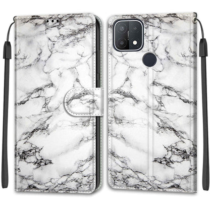 Voltage Coloured Drawing Magnetic Clasp Horizontal Flip PU Leather Case with Holder & Card Slots, For OPPO A15 / A15s