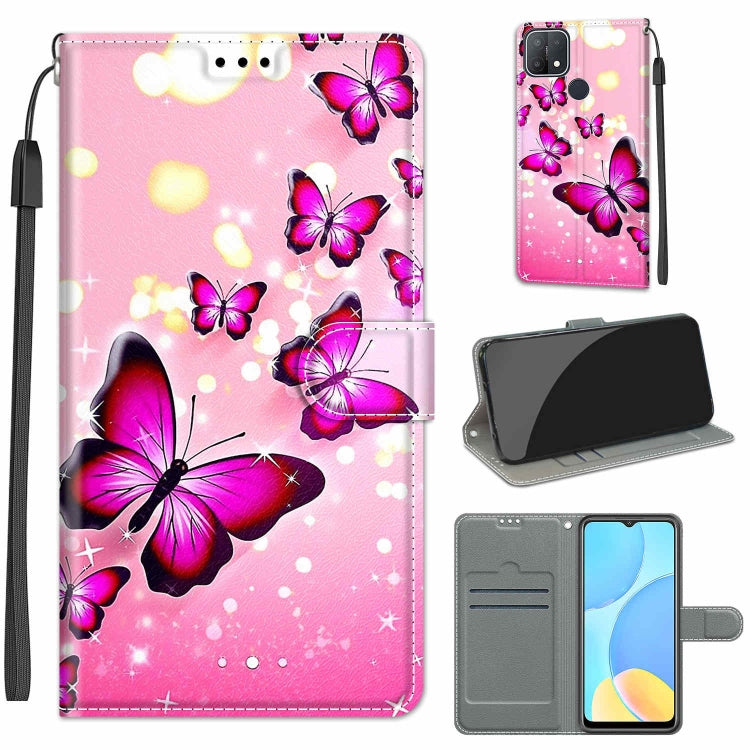 Voltage Coloured Drawing Magnetic Clasp Horizontal Flip PU Leather Case with Holder & Card Slots, For OPPO A15 / A15s