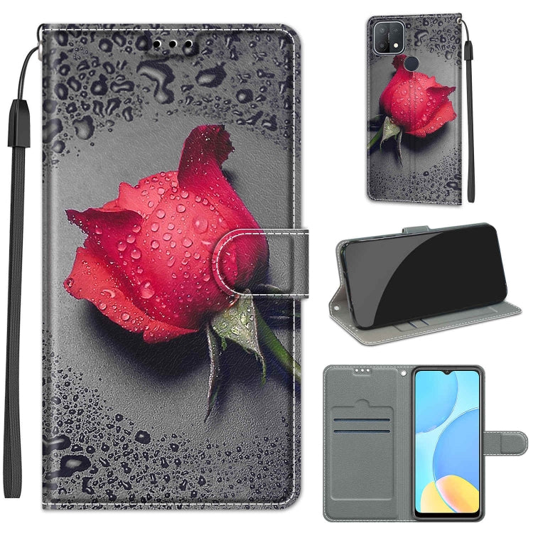 Voltage Coloured Drawing Magnetic Clasp Horizontal Flip PU Leather Case with Holder & Card Slots, For OPPO A15 / A15s