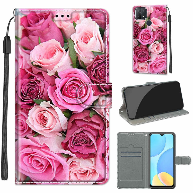 Voltage Coloured Drawing Magnetic Clasp Horizontal Flip PU Leather Case with Holder & Card Slots, For OPPO A15 / A15s
