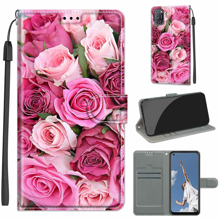Voltage Coloured Drawing Magnetic Clasp Horizontal Flip PU Leather Case with Holder & Card Slots, For OPPO A52 / A92 / A72