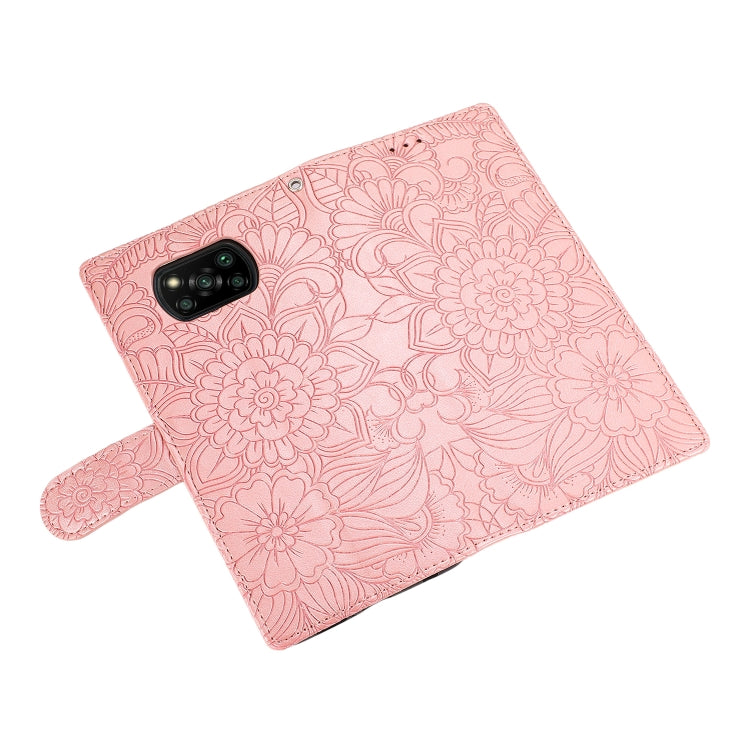 Skin Feel Embossed Sunflower Horizontal Flip Leather Case with Holder & Card Slots & Wallet & Lanyard, For Xiaomi POCO X3 NFC / X3 Pro / X3, For Xiaomi Redmi K40 / K40 Pro / Poco F3, For Xiaomi Mi 10T Lite 5G, For Xiaomi Mi 11