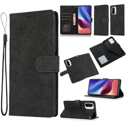 Skin Feel Embossed Sunflower Horizontal Flip Leather Case with Holder & Card Slots & Wallet & Lanyard, For Xiaomi POCO X3 NFC / X3 Pro / X3, For Xiaomi Redmi K40 / K40 Pro / Poco F3, For Xiaomi Mi 10T Lite 5G, For Xiaomi Mi 11
