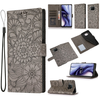 Skin Feel Embossed Sunflower Horizontal Flip Leather Case with Holder & Card Slots & Wallet & Lanyard, For Xiaomi POCO X3 NFC / X3 Pro / X3, For Xiaomi Redmi K40 / K40 Pro / Poco F3, For Xiaomi Mi 10T Lite 5G, For Xiaomi Mi 11