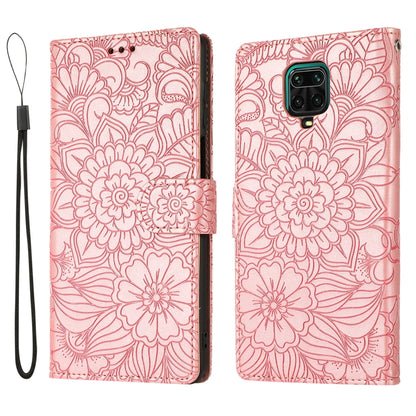 Skin Feel Embossed Sunflower Horizontal Flip Leather Case with Holder & Card Slots & Wallet & Lanyard, For Xiaomi Redmi Note 9 Pro, For Xiaomi Mi CC9, For Xiaomi Redmi 8A, For Xiaomi Redmi Note 7