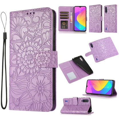 Skin Feel Embossed Sunflower Horizontal Flip Leather Case with Holder & Card Slots & Wallet & Lanyard, For Xiaomi Redmi Note 9 Pro, For Xiaomi Mi CC9, For Xiaomi Redmi 8A, For Xiaomi Redmi Note 7