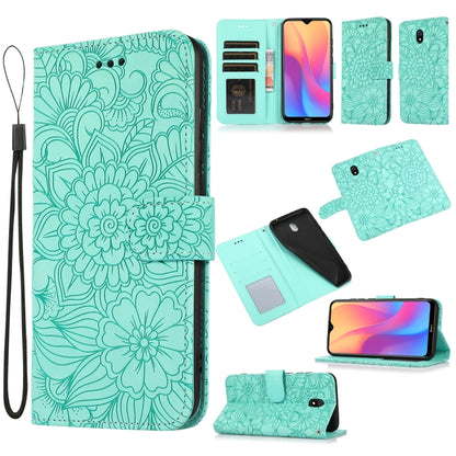 Skin Feel Embossed Sunflower Horizontal Flip Leather Case with Holder & Card Slots & Wallet & Lanyard, For Xiaomi Redmi Note 9 Pro, For Xiaomi Mi CC9, For Xiaomi Redmi 8A, For Xiaomi Redmi Note 7