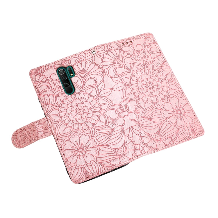 Skin Feel Embossed Sunflower Horizontal Flip Leather Case with Holder & Card Slots & Wallet & Lanyard, For Xiaomi Redmi 9, For Xiaomi Redmi 10X 5G, For Xiaomi Redmi K30 Pro, For Xiaomi Mi CC9 Pro