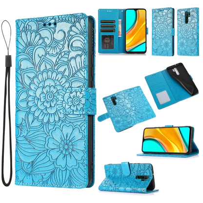 Skin Feel Embossed Sunflower Horizontal Flip Leather Case with Holder & Card Slots & Wallet & Lanyard, For Xiaomi Redmi 9, For Xiaomi Redmi 10X 5G, For Xiaomi Redmi K30 Pro, For Xiaomi Mi CC9 Pro