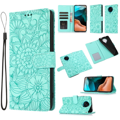 Skin Feel Embossed Sunflower Horizontal Flip Leather Case with Holder & Card Slots & Wallet & Lanyard, For Xiaomi Redmi 9, For Xiaomi Redmi 10X 5G, For Xiaomi Redmi K30 Pro, For Xiaomi Mi CC9 Pro