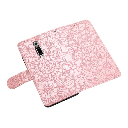 Skin Feel Embossed Sunflower Horizontal Flip Leather Case with Holder & Card Slots & Wallet & Lanyard, For Xiaomi Redmi K20, For Xiaomi Redmi 8, For Xiaomi Redmi 7A