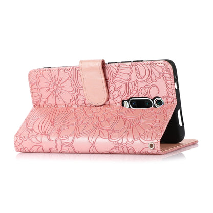 Skin Feel Embossed Sunflower Horizontal Flip Leather Case with Holder & Card Slots & Wallet & Lanyard, For Xiaomi Redmi K20, For Xiaomi Redmi 8, For Xiaomi Redmi 7A