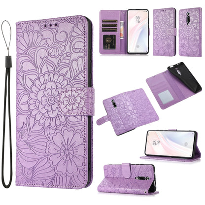 Skin Feel Embossed Sunflower Horizontal Flip Leather Case with Holder & Card Slots & Wallet & Lanyard, For Xiaomi Redmi K20, For Xiaomi Redmi 8, For Xiaomi Redmi 7A